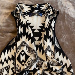 Blue Rain draped sweater